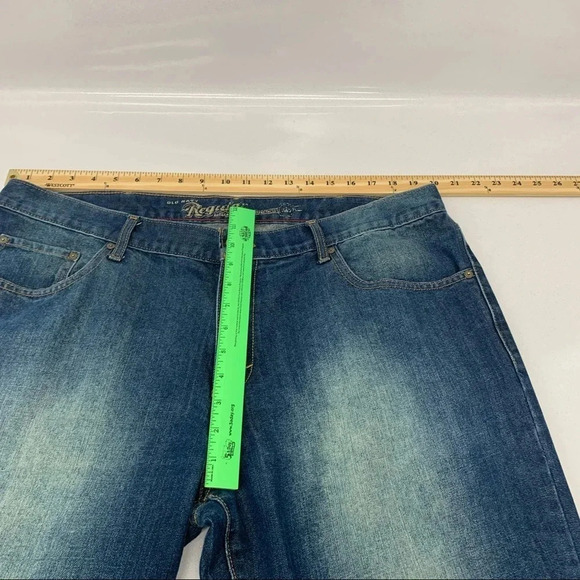 Old Navy Jeans Men 40 Blue Fade Straight‎ Leg Inseam 30 Casual Western Work - Picture 9 of 10